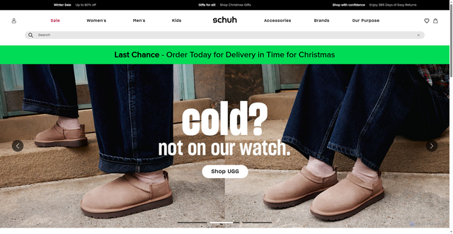 Security scan screenshot of https://secure.schuh.co.uk