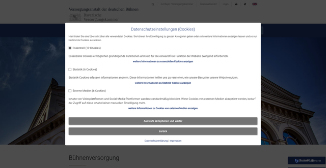 Security scan screenshot of http://www.buehnenversorgung.de