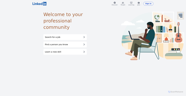 Security scan screenshot of https://linkedin-antanim.vercel.app/
