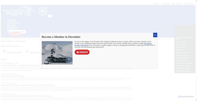 Security scan screenshot of https://www.cnfaic.org/