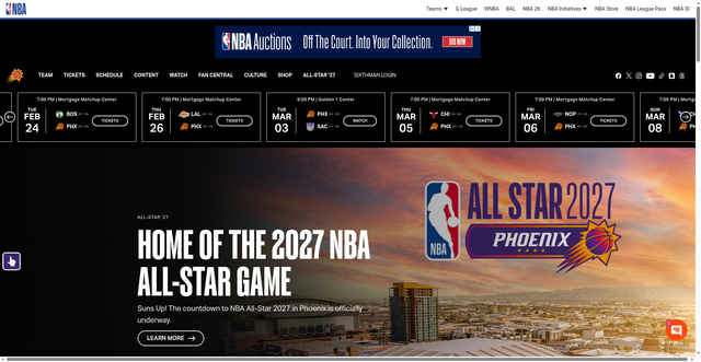Security scan screenshot of https://suns.com
