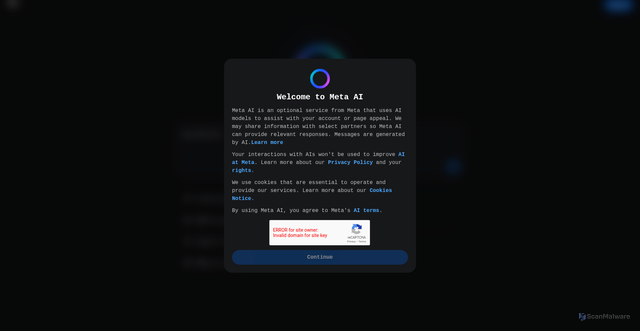 Security scan screenshot of https://meta-al-resolve.firebaseapp.com/