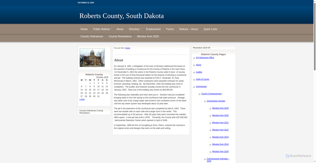 Security scan screenshot of https://robertscosd.gov/