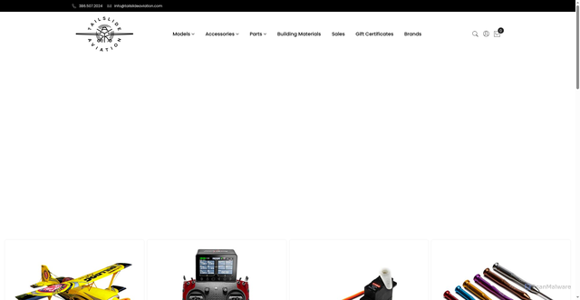 Security scan screenshot of https://tailslideaviation.com