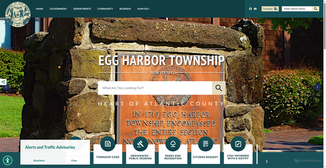 Security scan screenshot of https://ehtnj.gov/