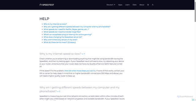 Security scan screenshot of https://1216zfb.pages.dev/de/help