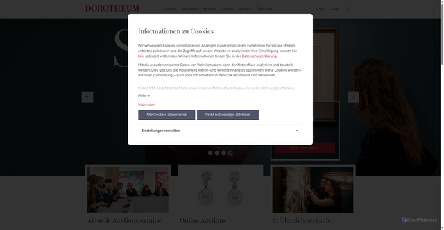 Security scan screenshot of https://dorotheum.com