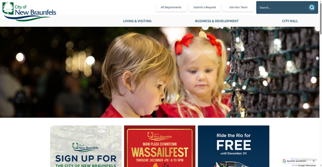 Security scan screenshot of https://newbraunfels.gov/