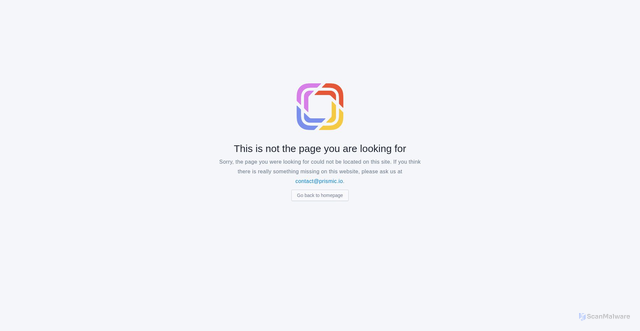 Security scan screenshot of https://cdn.prismic.io