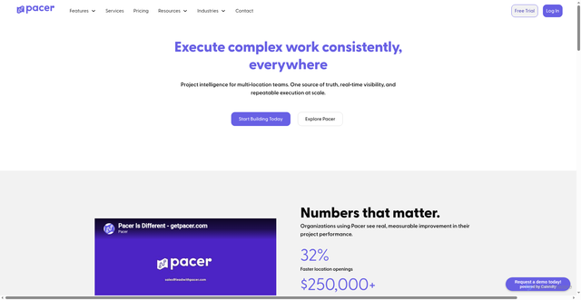 Security scan screenshot of https://getpacer.com