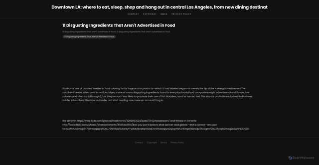 Security scan screenshot of https://ruangcreativehouse-dpo742oc6c29.edgeone.app/11-disgusting-ingredients-that-arent-advertised-in-food.html