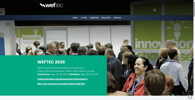 Security scan screenshot of https://www.weftec.org/