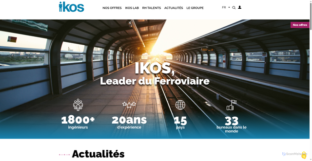 Security scan screenshot of https://ikosconsulting.com