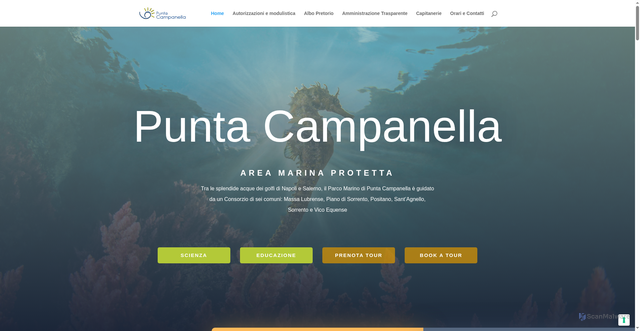 Security scan screenshot of https://www.puntacampanella.org/