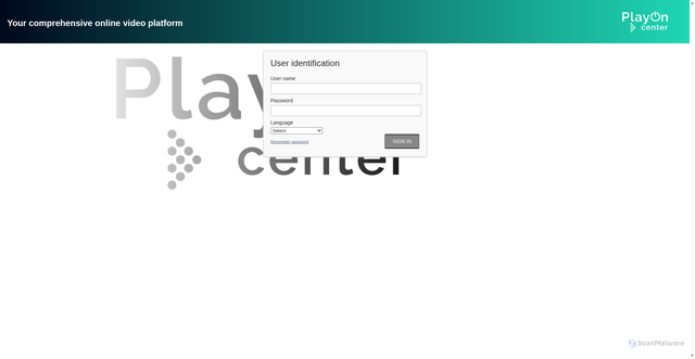 Security scan screenshot of https://widget.playoncenter.com