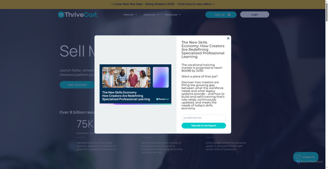 Security scan screenshot of https://schoandjo--vanspace3d.thrivecart.com