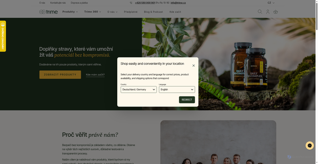 Security scan screenshot of https://trime.cz