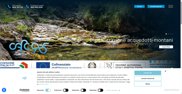 Security scan screenshot of https://www.cafcspa.com