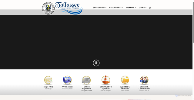 Security scan screenshot of https://www.tallasseeal.gov/