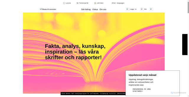 Security scan screenshot of https://www.nfh.se