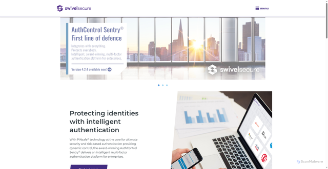 Security scan screenshot of https://swivelsecure.com/