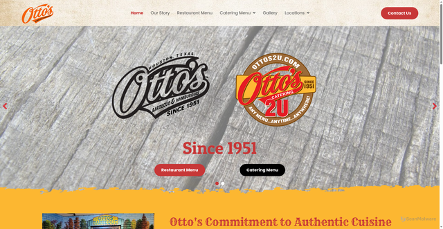Security scan screenshot of https://ottosbbq.com