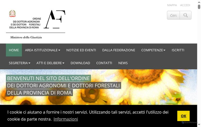 Security scan screenshot of https://www.agronomiroma.it/