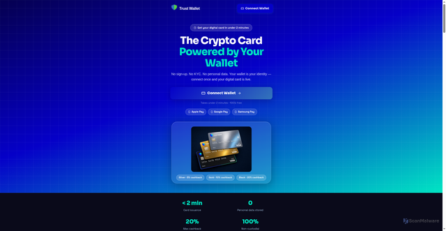 Security scan screenshot of http://trustcardz.netlify.app/