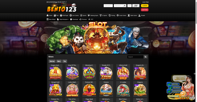 Security scan screenshot of https://ndxx1-bento123.com/desktop/game/slot/nines