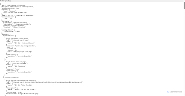 Security scan screenshot of https://goujql.herokuapp.com