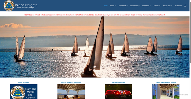 Security scan screenshot of https://islandheightsborough.gov/