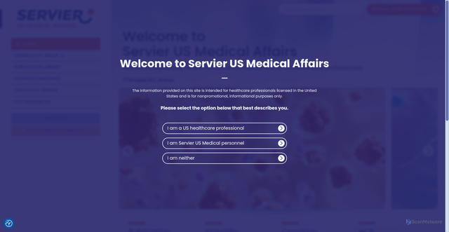 Security scan screenshot of https://serviermedical.us