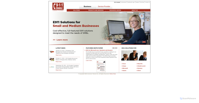 Security scan screenshot of https://911.west.com