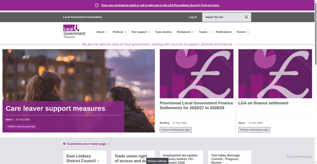 Security scan screenshot of https://www.local.gov.uk/
