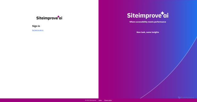 Security scan screenshot of https://identity.siteimprove.com
