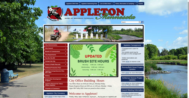 Security scan screenshot of https://appletonmn.gov/