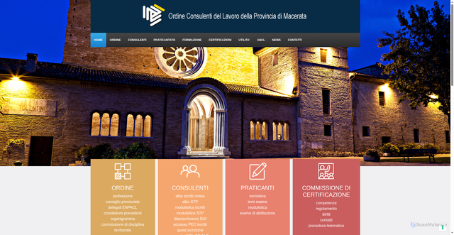 Security scan screenshot of https://www.consulentidellavoromacerata.it/