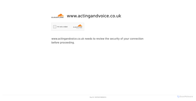 Security scan screenshot of https://www.actingandvoice.co.uk
