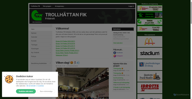 Security scan screenshot of https://tfik.se