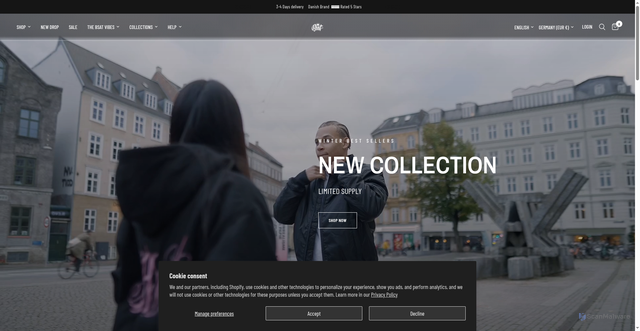 Security scan screenshot of https://bsat-clothing.com/