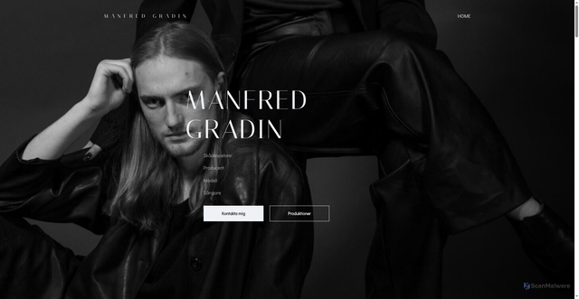 Security scan screenshot of https://manfredgradin.se
