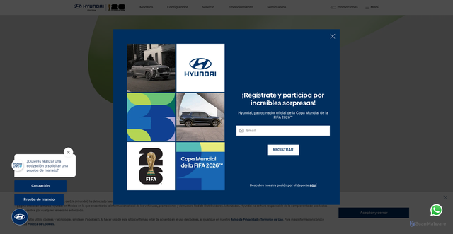 Security scan screenshot of https://hyundai.com.mx
