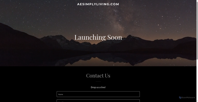 Security scan screenshot of http://www.aesimplyliving.com/