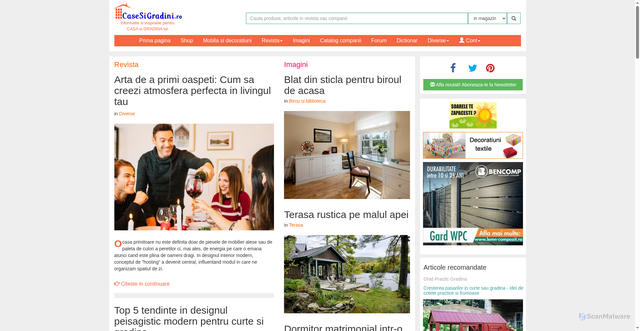 Security scan screenshot of https://www.casesigradini.ro