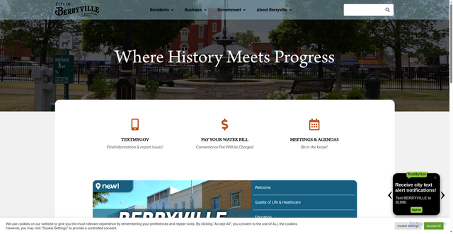 Security scan screenshot of https://berryvillear.gov/