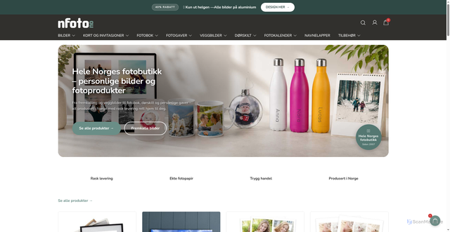 Security scan screenshot of https://nfoto.no/?utm_source=nfoto.no&utm_campaign=29cac3aefa-EMAIL_CAMPAIGN_2026_06_26_05_58&utm_medium=email&utm_term=0_-29cac3aefa-4832893&mc_cid=29cac3aefa&mc_eid=UNIQID