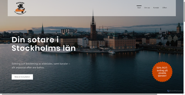 Security scan screenshot of https://sotartjanster.se