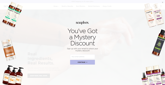 Security scan screenshot of https://soapboxsoaps.com