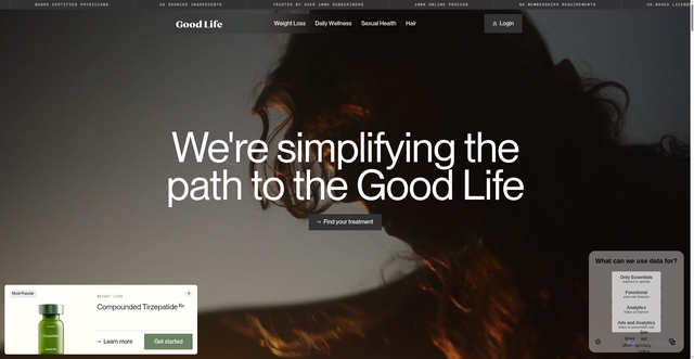 Security scan screenshot of https://goodlifemeds.com