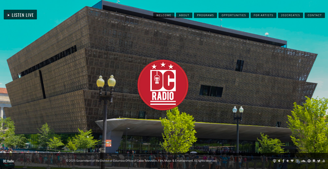 Security scan screenshot of https://dcradio.gov/